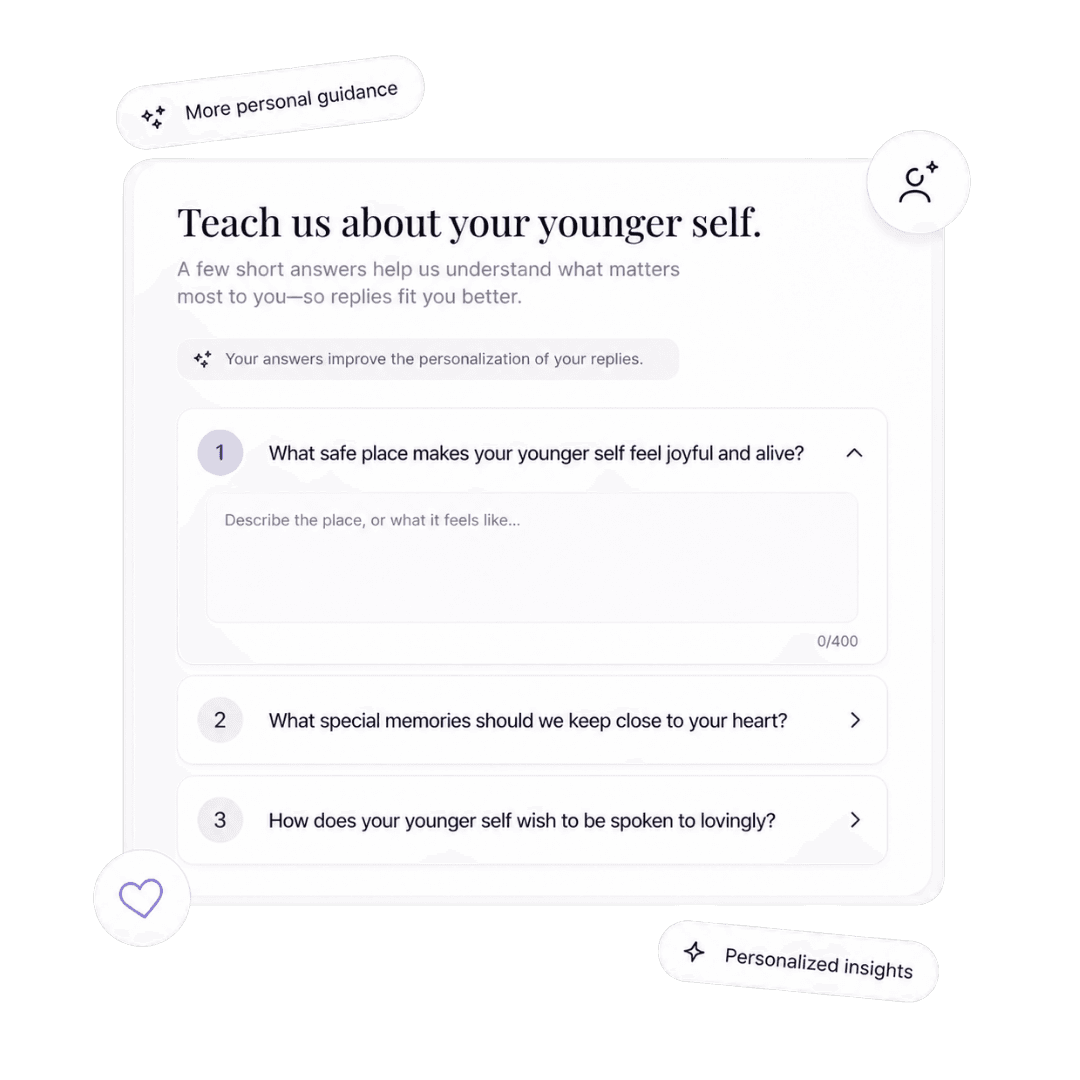 Personalised reflective reply interface